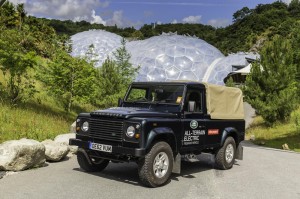 Land Rover Electric Defender at the Eden Project in Cornwall
