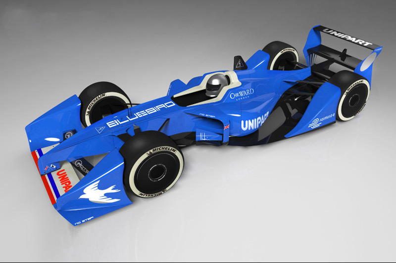 Bluebird GTL Formula E Electric Racing Car
