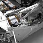BMW i3 Cross section layout - electric motor and drivetrain