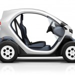 Renault Twizy Electric Car - Side view, notice no doors
