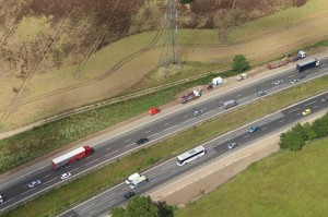 A typical motorway scene