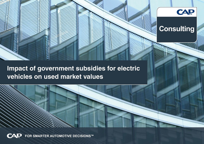 Impact of government subsidies for electric vehicles on used market values