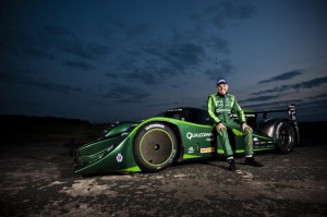 Lord Drayson with his Electric Lola