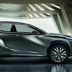New Lexus mid-size crossover hybrid concept, the LF-NX