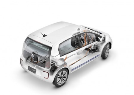 VW twin-up! plug-in hybrid concept technology cutaway