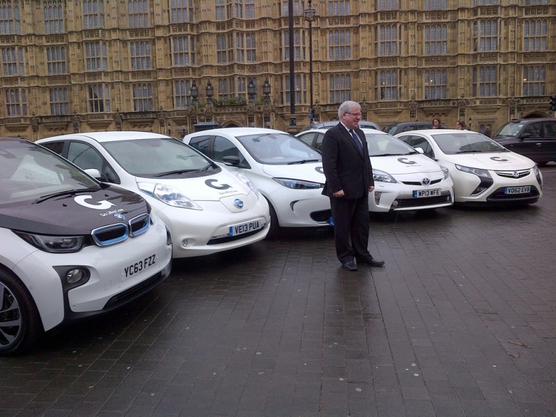 Transport Secretary Patrick McLoughlin at the launch of the Go Ultra Low campaign, where earlier the Deputy Prime Minister announced that government will invest more than £9 million to boost the number of charging points