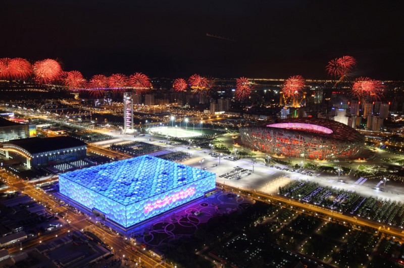 The Beijing Olympic Stadium (Bird’s Nest) where the world’s first fully-electric Formula E race will take place.