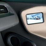VW XL1 hybrid - rear view screens on the interior