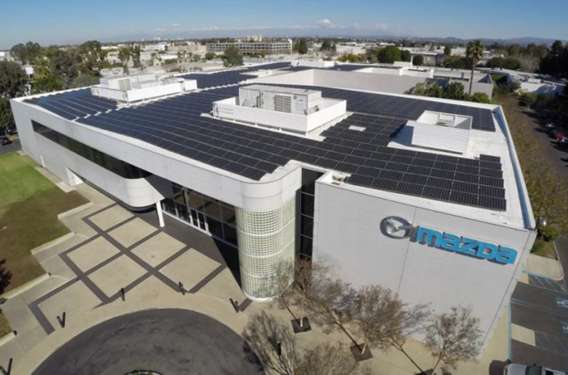 Mitsubishi Electric Solar Modules at Mazda’s U.S. R&D Center