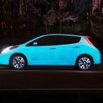 Nissan LEAF glow-in-the-dark